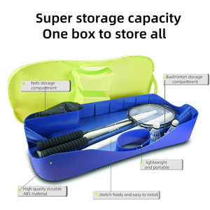 Ensemble <span class=keywords><strong>de</strong></span> filet <span class=keywords><strong>de</strong></span> <span class=keywords><strong>badminton</strong></span> pliable, léger et portable, facile à installer, poteaux <span class=keywords><strong>de</strong></span> support JUNYE BSJY001, matériau durable PP+PS, 3m - Product Image 4