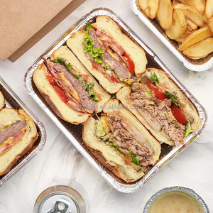 Nhỏ nhôm foil hộp đựng thức ăn PE nắp nhựa carton hộp giấy cho thực phẩm nóng và lạnh cấp thực phẩm bao bì - Product Image 4