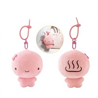 Anoeo Jouet en peluche moelleux classique Kawaii Tofu Hot Spring Bun de 4 pouces (10 cm) - Soulagement du stress Remplissage en coton PP polyester Tous âges