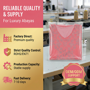 Rhinestone Ramadan Dress for Women Party Abaya Custom Order - Product Image 4