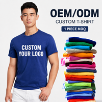 T-shirt vierge en gros personnalisable 100 % coton, impression de logo, blanc et noir, décontracté pour hommes