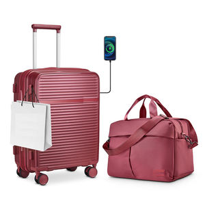 <span class=keywords><strong>Valise</strong></span> à roulettes portable légère <span class=keywords><strong>en</strong></span> ABS de 20 pouces avec roulettes pivotantes, serrure approuvée par la TSA, port USB, ensemble de bagages de haute qualité - Product Image 1