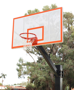 แป้นบาสเก็ตบอลอลูมิเนียมแบบติดตั้งในพื้น ความสูงคงที่ คุณภาพสูง ทนทาน ขนาด 72 นิ้ว สำหรับส่งออก - Product Image 6