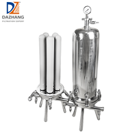 Filter Cartridge DZLX30-5 SUS304, Filter Cairan Presisi Tinggi Industri untuk Pemisahan Padatan Cair, Industri Makanan