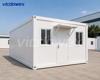 VICDOWEX Maison conteneur contemporaine démontable et durable pour dortoirs de travailleurs, bureaux de chantier, entrepôts et bâtiments de bureaux
