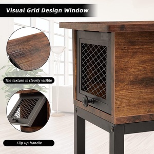 Tavolini da salotto Set di 2 posti con apertura laterale e Flip Top, tavolini da salotto Set di 2 tavoli con USB - Product Image 6