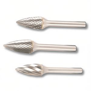 Fraise à pointe en carbure Ttake, diamètre 9,6 mm, longueur 19 mm, tige de 6 mm pour le travail du métal et du bois - Product Image 2