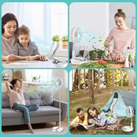 Ventilateur Rétractable USB Rechargeable, Pliable et Télescopique, Mini Ventilateur Électrique Portable pour Dortoir et Extérieur, Appareil de Refroidissement Réglable