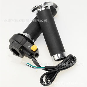 Manillar de Aceleración para Motocicleta Zhenrui con Interruptor de Encendido para Scooter de 49cc 60cc 80cc, Empuñadura de Goma Lado Derecho, Botón de Arranque - Product Image 5