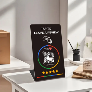 Google xã hội phương tiện truyền thông đánh giá thẻ không thấm nước Acrylic NFC mã tùy chỉnh NFC chip không tiếp xúc mã nhận dạng thẻ - Product Image 2