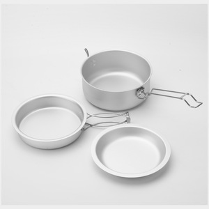 Casserole en aluminium pur 6L, finition anodisée, ensemble de cuisine de camping en plein air, portable et léger - Product Image 4