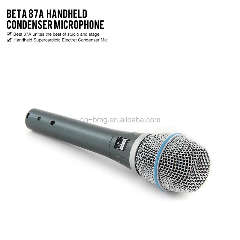 शीर्ष गुणवत्ता बीटा 87A Supercardioid कंडेनसर माइक्रोफोन और स्टूडियो रिकॉर्डिंग Beta87 माइक्रोफोन संगीत और स्टूडियो के लिए