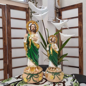 Statua di <span class=keywords><strong>San</strong></span> Giuda Taddeo in Resina da 8 Pollici, Souvenir Cristiano, Figurina Decorativa per Casa, Regalo Personalizzabile - Product Image 3