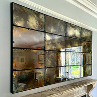 Haute qualité Antique miroir verre mur carrelage Structure solide nouvelle conception artistique pour cuisine tache miroir mural décoratif