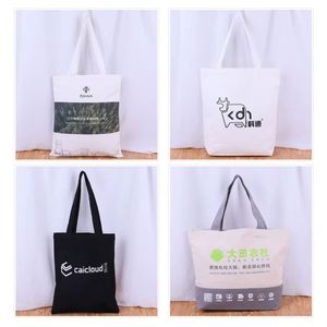 Sac fourre-tout en toile de coton réutilisable, écologique, de haute qualité, personnalisable et portable avec poignée en corde DLBZ - Product Image 4