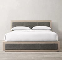 Meubles de conception de tiroir minimaliste de beauté de chambre à coucher lits de stockage d'hôtel de plate-forme de cadre en bois faits à la main