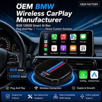 Adaptateur CarPlay sans fil pour BMW 8 Go 128 Go Commande en gros Boîtier AI Android Auto Dongle automobile Distributeur Fabricant OEM Personnalisé