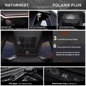 <span class=keywords><strong>Tente</strong></span> <span class=keywords><strong>de</strong></span> <span class=keywords><strong>toit</strong></span> triangulaire en alliage d'aluminium pour <span class=keywords><strong>voiture</strong></span>/SUV, ouverture rapide automatique, portable et pliable, pour le camping quatre saisons - Vente en gros - Product Image 4