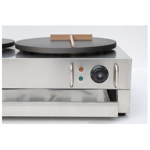 Machine à crêpes électrique/gaz à double chauffage personnalisable, 220V, acier inoxydable 304, portable - Product Image 4