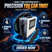Nettoyeur laser portable 300W avec design valise et écran tactile pour le décapage de peinture des pièces automobiles et le dégraissage des moteurs