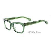 OEM ODM personnalisé mode carré ACÉTATE lunettes de lecture unisexe noir cadre anti bleu blocage acétate lunettes montures