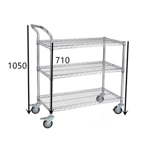 OEM Stainless Steel ESD SMT Reel Storage <strong>Trolley</strong> 10^4-10^6&Omega; Wire Mesh Cart with Conductive Casters 3-Year Warranty - Product Image 5