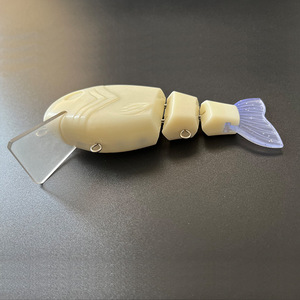 Nouvel Arrivage Leurre de Pêche Articulé en Métal à 3 Segments 12,5 cm/47 g, Modèle Baby <span class=keywords><strong>Bull</strong></span> Shad à Lèvres, Non Peint, en ABS, pour Pêche au Bar en Rivière et en Lac - Product Image 4