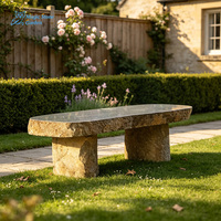 Bancs en pierre sculptés à la main en gros pour la décoration de jardins, hôtels, parcs et villas - Design classique