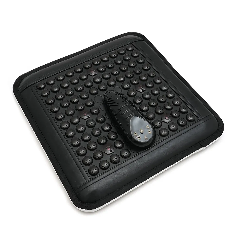 Korea 2024 New Invention Red Light Photon Tourmaline Hot Stone Moxibustion Heating Therapy Vibration Massage Seat Cushion