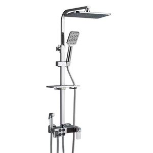 Đồng thau tăng áp đa chức năng vòi hoa sen đầu Đặt vòi tĩnh nhiệt đánh bóng mềm phun liên tục cho nhà khách sạn sử dụng duy nhất - Product Image 6