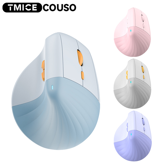 CE ROHS Lift Vertical Ergonomic Mouse Quiet Clicks 6 Buttons Optical Laptop Wireless Mouse for Windows/macOS/iPadOS, Laptop, PC