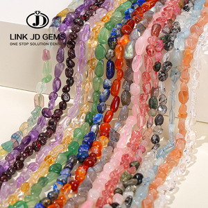 Hạt Đá Tự Nhiên Không Đều 6-8Mm Hạt Đá Quý Rời Thạch Anh Ngọc Trai Để Làm Trang Sức - Product Image 1