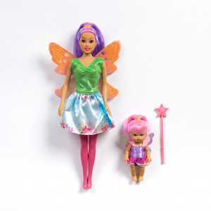 Fairy Doll Set with <b>Magic</b> Wand 29cm Fashion Doll for Girls Ages 5 7 Years Plastic Toy with Wings and Dress - Product Image 2