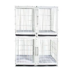 Gaiola modular para cães veterinários em aço inoxidável 304 para animais de estimação, hospital clínico com CE - Product Image 1