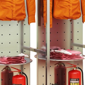 Support de rangement rotatif double face en acier inoxydable 304 pour équipement de lutte contre les incendies - Product Image 3