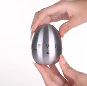 Di alta Qualità In Acciaio Inox Timer a forma di Uovo Timer Da Cucina Meccanica Egg Timer