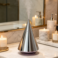 Lámpara de Aromaterapia Eléctrica 3004 Premium con Luz de 8 Colores, Nebulizador de Aroma Súper Silencioso