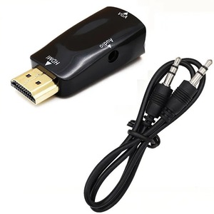HDMI To VGA Adapter With Audio 3.5mm Output For Computer TV Projector <b>Set</b> <b>Top</b> <b>Box</b> - Product Image 3