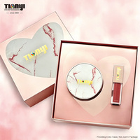 Boîte Rigide de Luxe |   Boîte cadeau pour la Saint-Valentin en papier spécial doux au toucher imprimé UV pour femmes, ensemble de maquillage et de cosmétiques