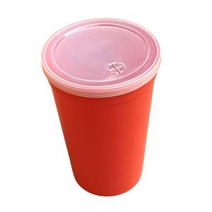 Gobelet à eau en plastique de 450 ml avec paille et couvercle, finition mate, réutilisable, anti-fuite, tasse à café pour les fêtes, design unisexe - Product Image 4