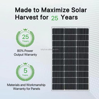 Panneau solaire monocristallin Huayang TXW de petite taille, mini, 12V 18V, demi-cellule, tout noir, 30W-40W, 158,75 mm, efficacité 18,6 %, PV