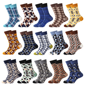 <span class=keywords><strong>Chaussettes</strong></span> tubulaires en coton pour hommes, à rayures vintage, simples, personnalisées, avec logo imprimé en jacquard, pour le sport, le basketball <span class=keywords><strong>et</strong></span> les occasions décontractées - Product Image 1