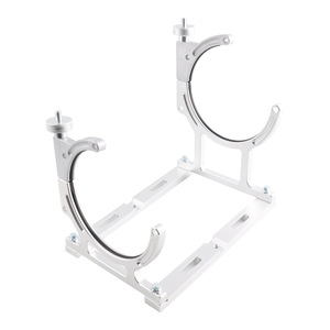 Nitrogen Cylinder Mounting <b>Bracket</b> 7-Inch Diameter Aluminum Alloy <b>Black</b> For 10-15 Lb Cylinders - Product Image 2