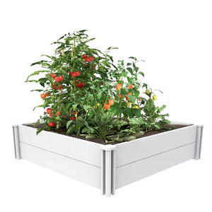 Venta al por mayor Fentech UV Proof 100% Virgin <span class=keywords><strong>PVC</strong></span> Camas de jardín elevadas ASTM Standard 48x48x13 In. Macetas para exteriores ecológicas para uso doméstico - Product Image 1