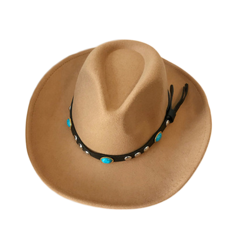 Женская шерстяная фетровая шляпа с широкими полями в ковбойском стиле фетровая шляпа в стиле джаз шляпа для мужчин