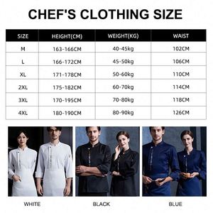 Uniforme de Chef Japonés para Restaurante, Kimono de Manga Larga, Uniforme de Cocina Personalizado para Restaurante - Product Image 4