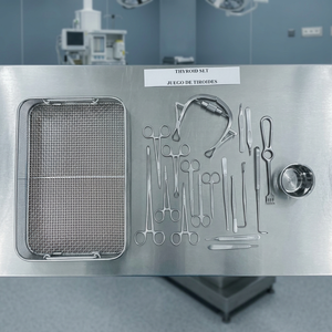 MayoMed – Kit d'instruments chirurgicaux manuels professionnels allemands en acier inoxydable pour la thyroïde, pour hôpitaux et cliniques, avec plateau en maille - Product Image 2
