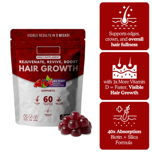 Gomitas para el Crecimiento del Cabello OEM, Suplemento de Belleza para un Cabello Saludable, con <span class=keywords><strong>Vitamina</strong></span> D Añadida - Product Image 4