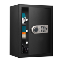 Coffre-fort Électronique de Luxe pour Hôtels avec Accès Sécurisé par Empreinte Digitale et Protection Ignifuge, Caisse de Sécurité Durable Modèle AL002-70A