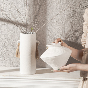 Vase à fleurs en céramique Vase d'art Style nordique Style minimalisme décoration porte-conteneur de fleurs pour pièce maîtresse de Table de <span class=keywords><strong>bureau</strong></span> - Product Image 3